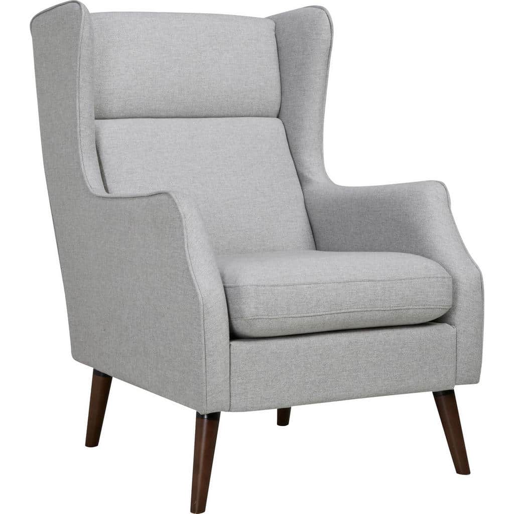 XXXLutz Křeslo Dřevo Textil Světle Šedá Carryhome