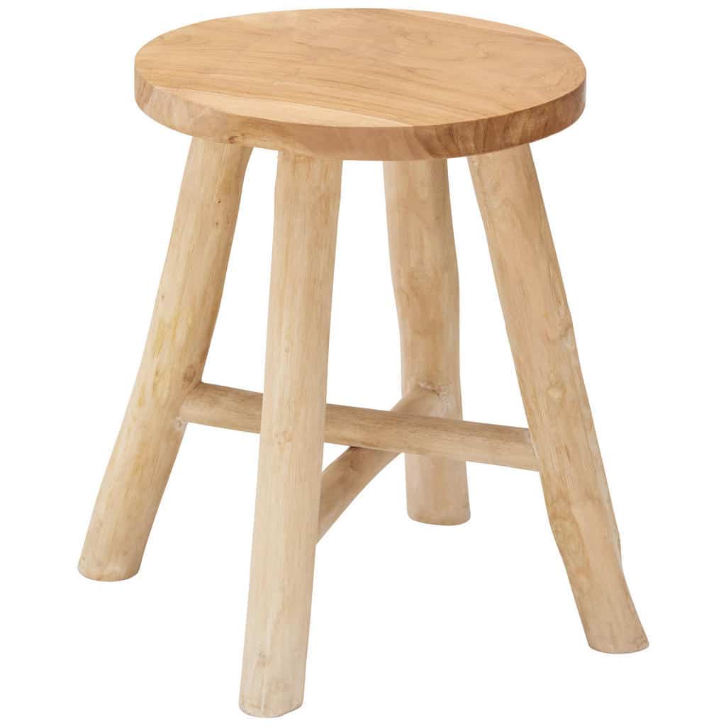 XXXLutz Taburet Teakové Dřevo Přírodní Barvy Landscape