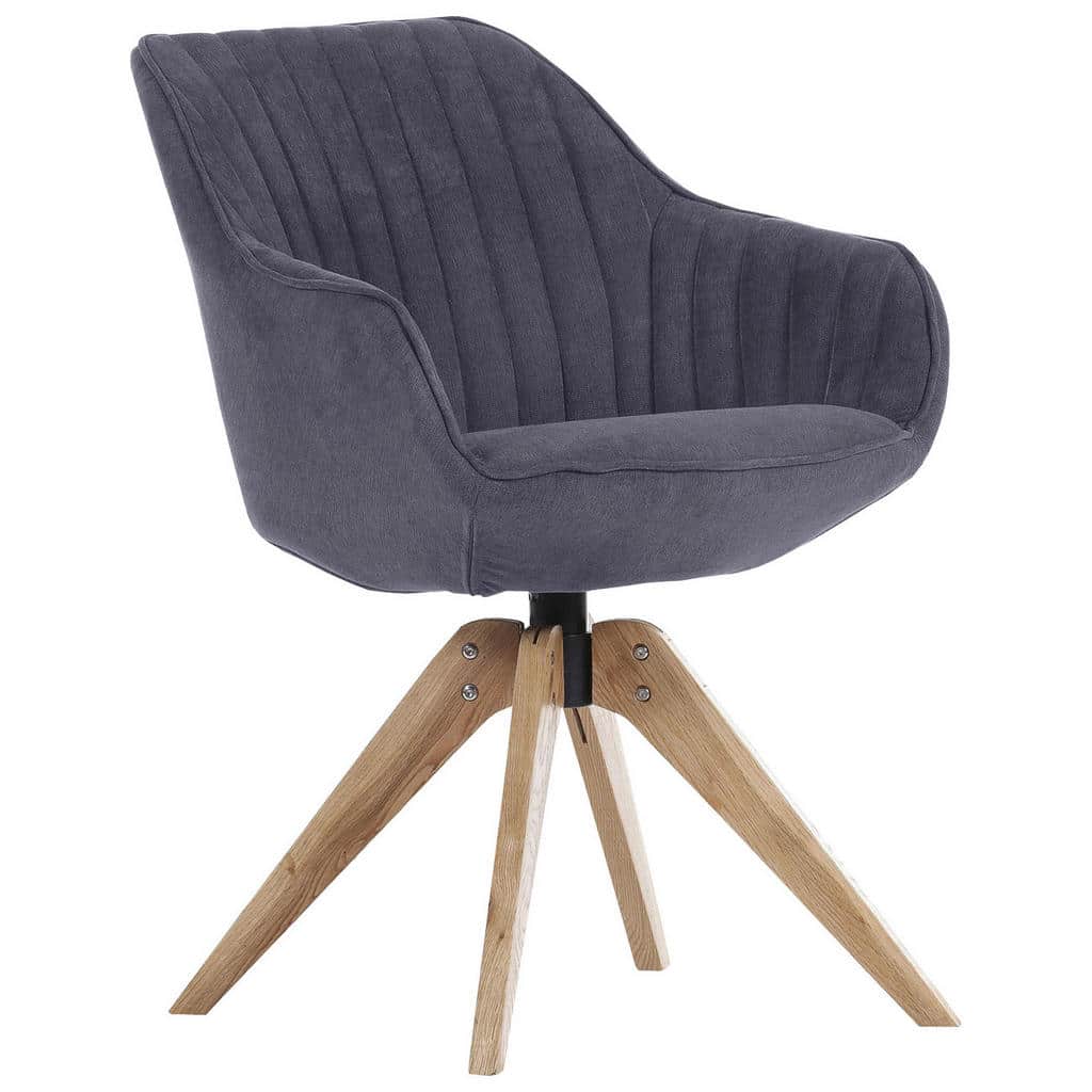 XXXLutz Židle S Područkami Tmavě Šedá Hom`in