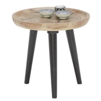 XXXLutz Odkládací Stolek Akácie Černá Barvy Akácie Ambia Home