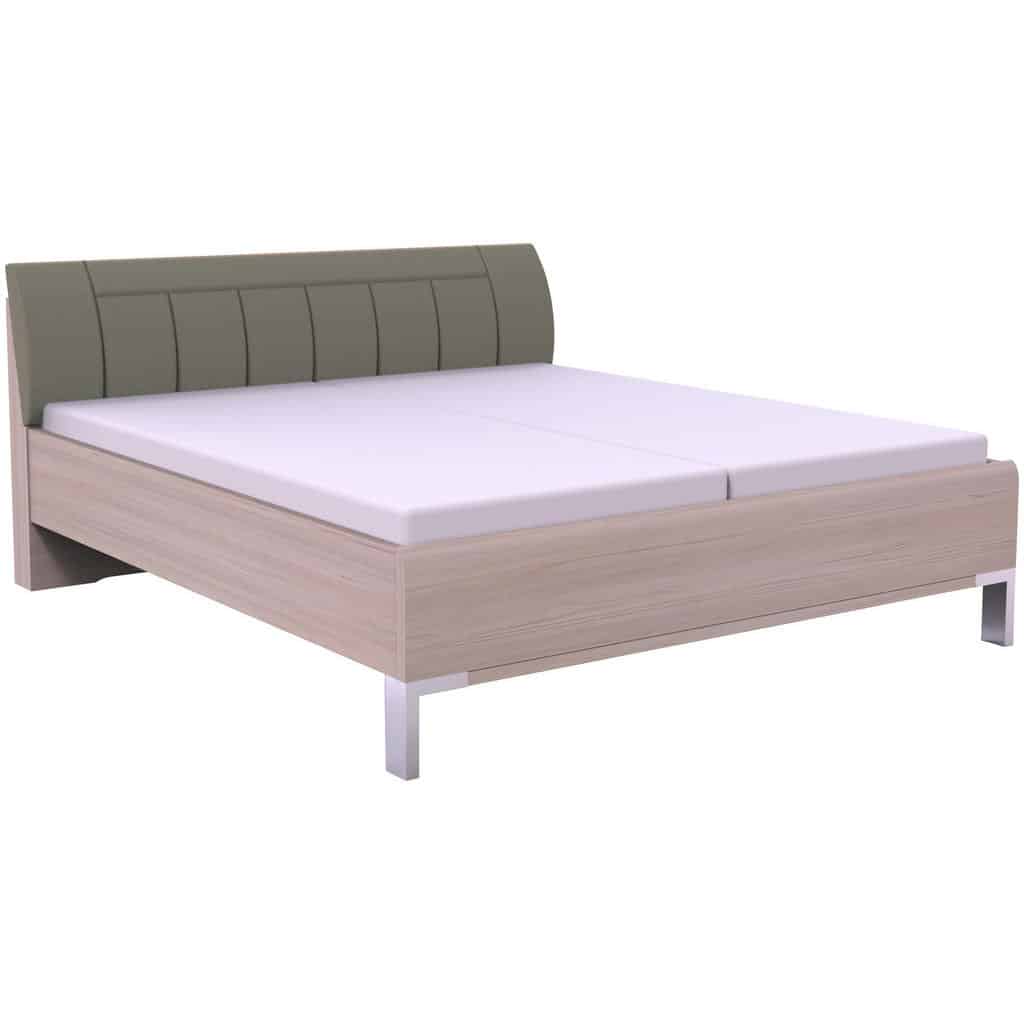 XXXLutz Postel 180/200 Cm Textil Kompozitní Dřevo Šedá Světle Šedá Barvy...