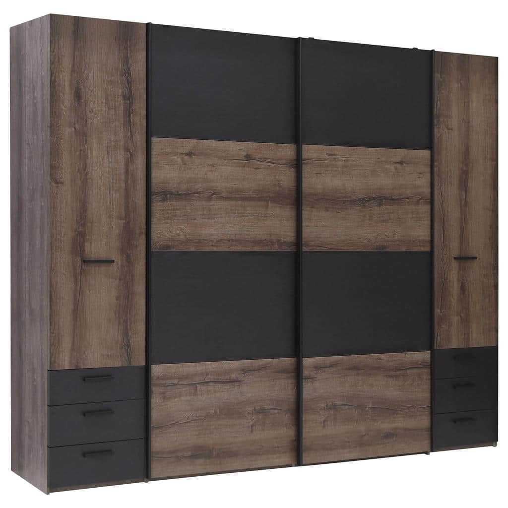XXXLutz Šatní Skříň Černá Barvy Dubu Carryhome
