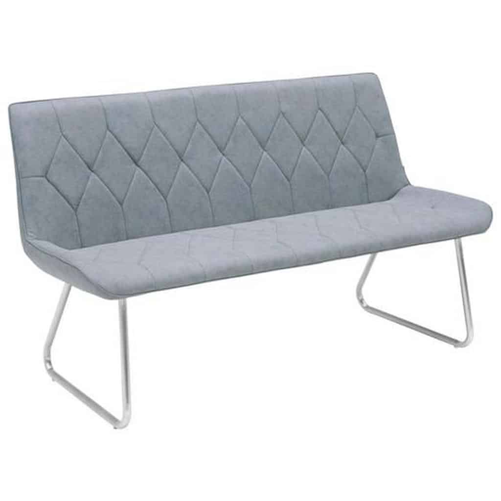 XXXLutz Sedací Lavice Šedá Barvy Nerez Oceli Novel