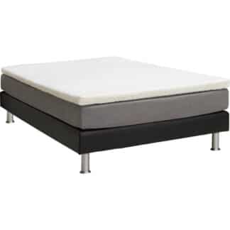 XXXLutz Postel Boxspring 120/200 Cm Textil Šedá Černá Bentley