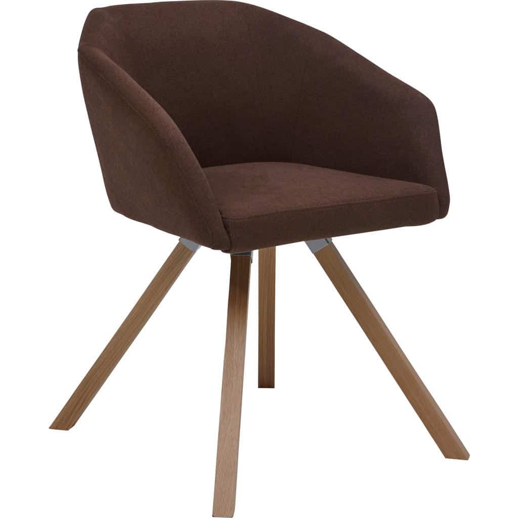 XXXLutz Židle S Područkami Hnědá Barvy Dubu Dieter Knoll