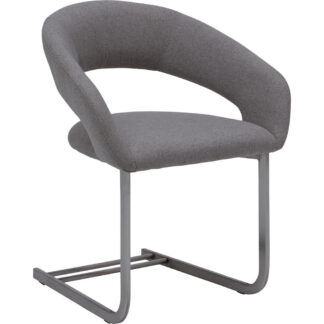 XXXLutz Židle S Područkami Šedá Barvy Nerez Oceli Dieter Knoll