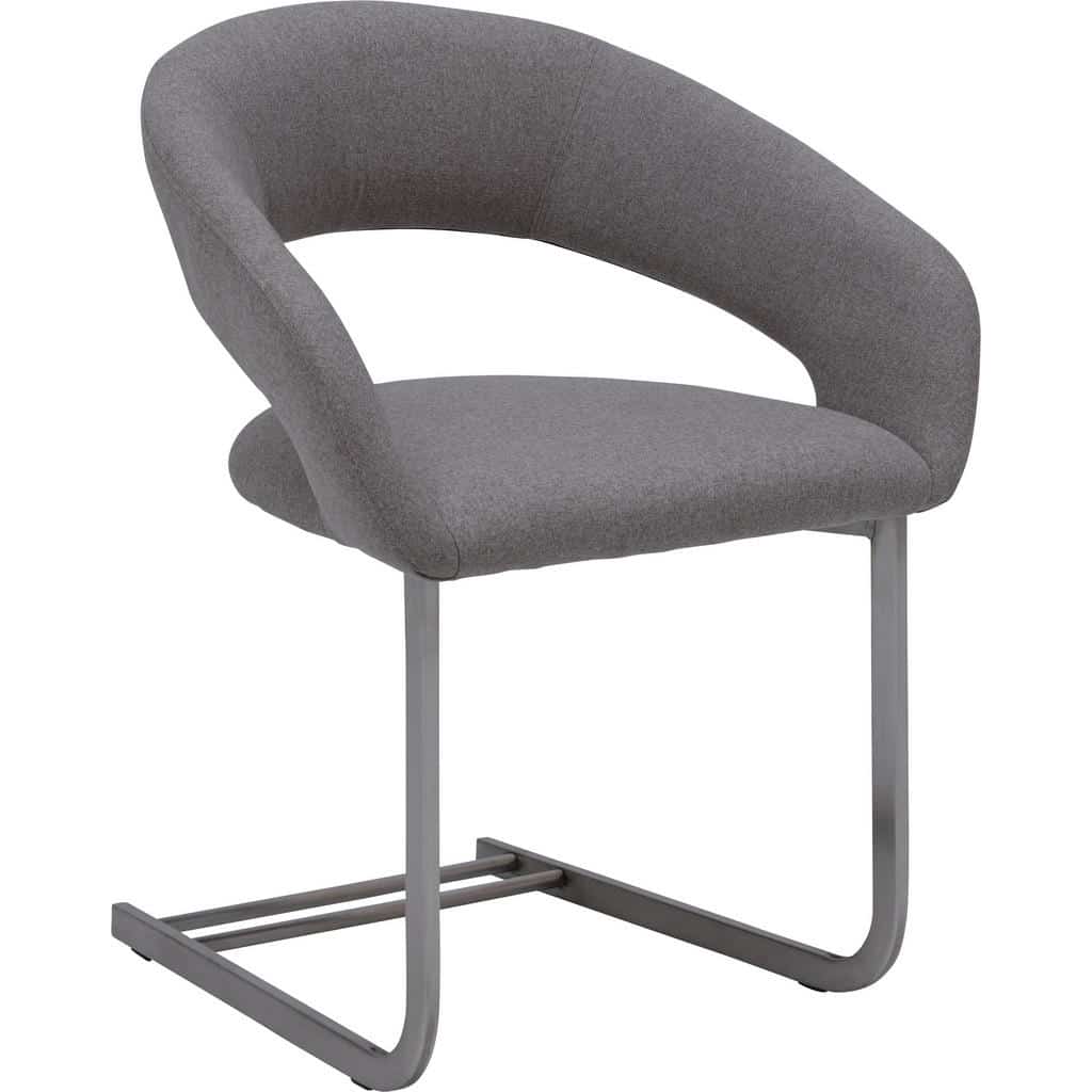 XXXLutz Židle S Područkami Šedá Barvy Nerez Oceli Dieter Knoll