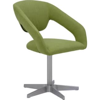 XXXLutz Židle S Područkami Zelená Barvy Nerez Oceli Dieter Knoll