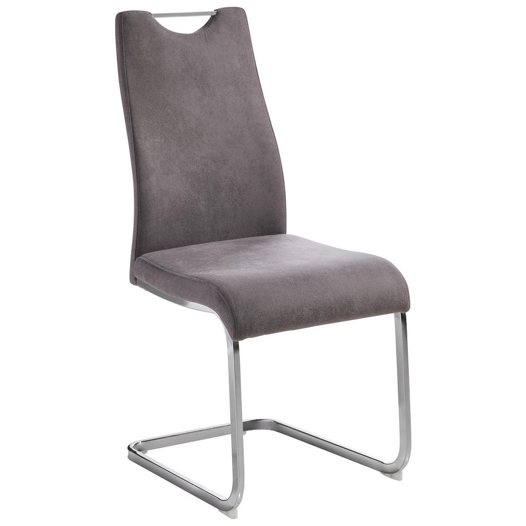 XXXLutz Pohupovací Židle Šedá Barvy Chromu Xora