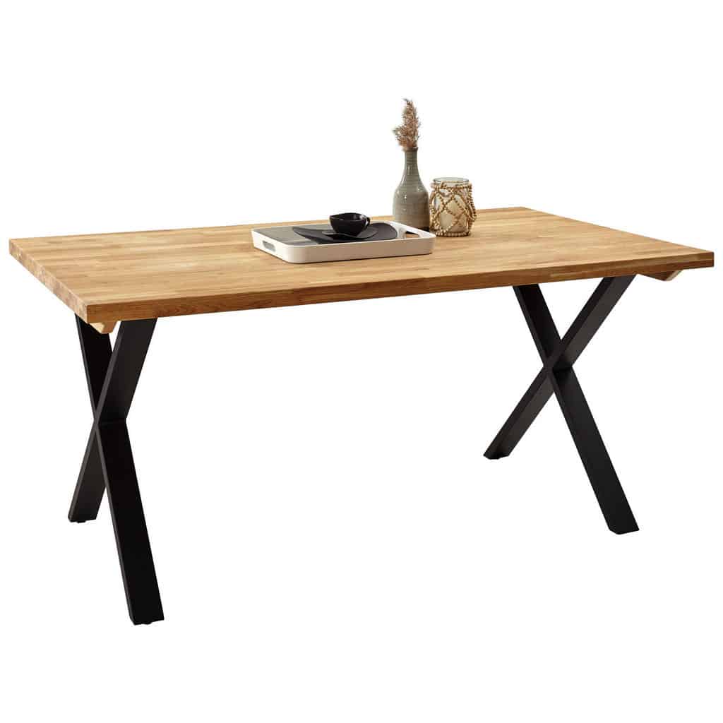 XXXLutz Jídelní Stůl Masivní Tvrdé Dřevo Dub Černá Barvy Dubu Carryhome