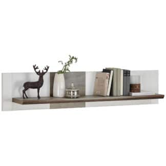 XXXLutz Nástěnná Police Hnědá Bílá Carryhome