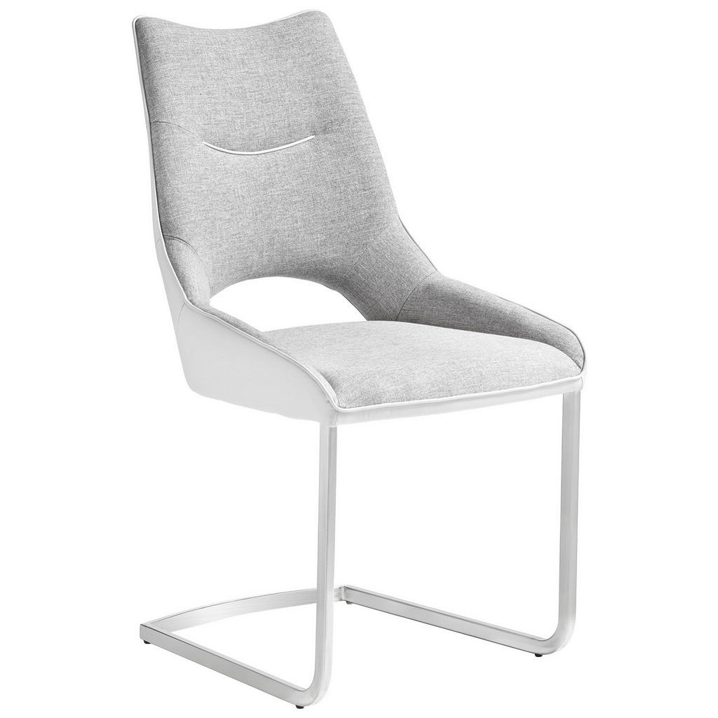 XXXLutz Pohupovací Židle Barvy Nerez Oceli Světle Šedá Novel