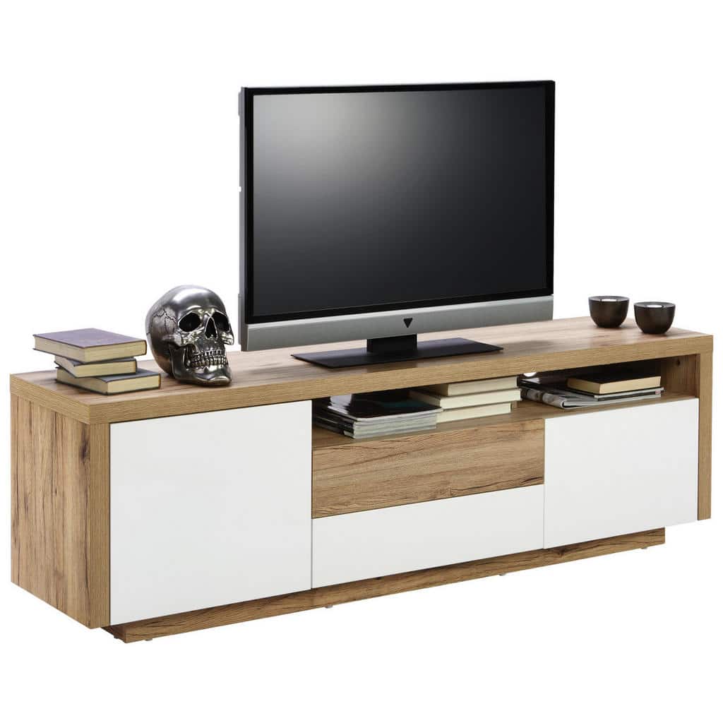 XXXLutz Nízká Komoda Bílá Barvy Dubu Carryhome