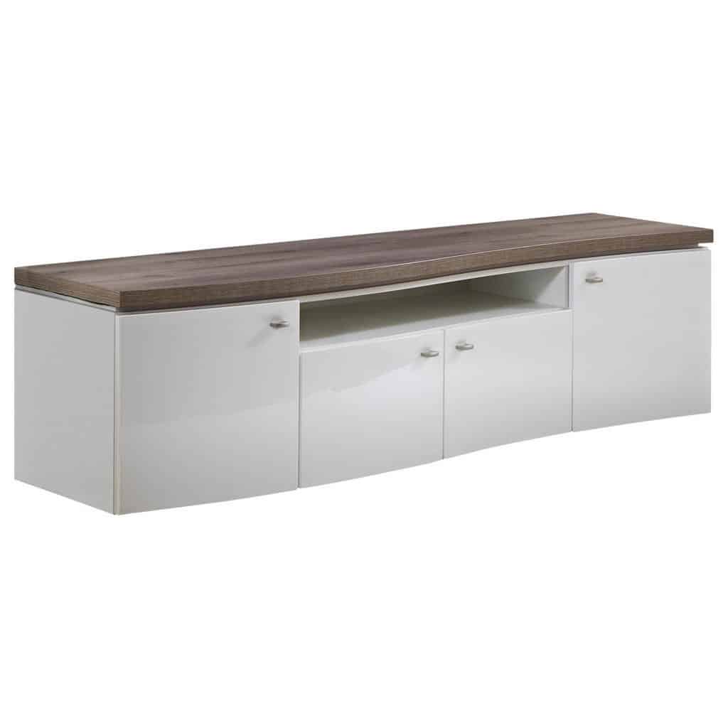 XXXLutz Komoda Lowboard Bílá Barvy Dubu Stylife