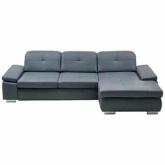 XXXLutz Sedací Souprava Kůže Šedá Beldomo Premium