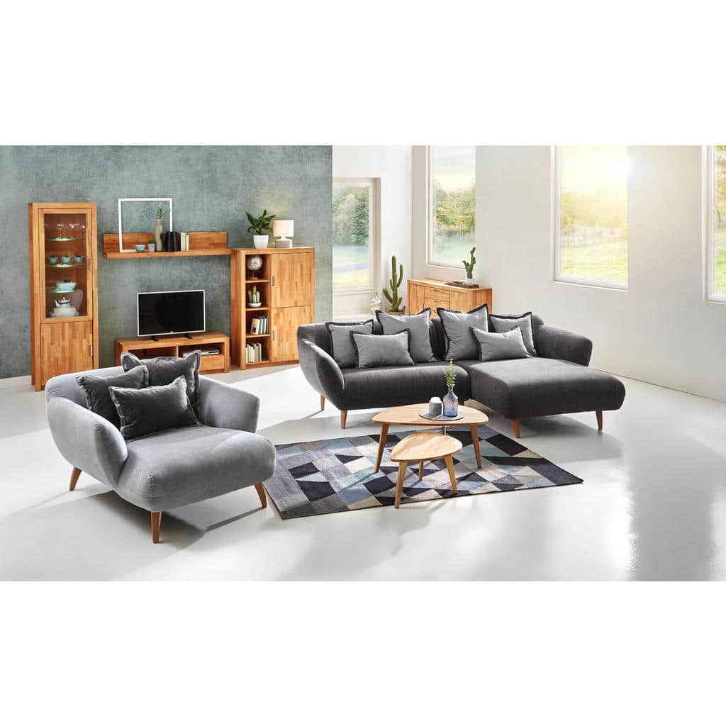 XXXLutz Sedací Souprava Textil Světle Modrá Tmavě Šedá Carryhome