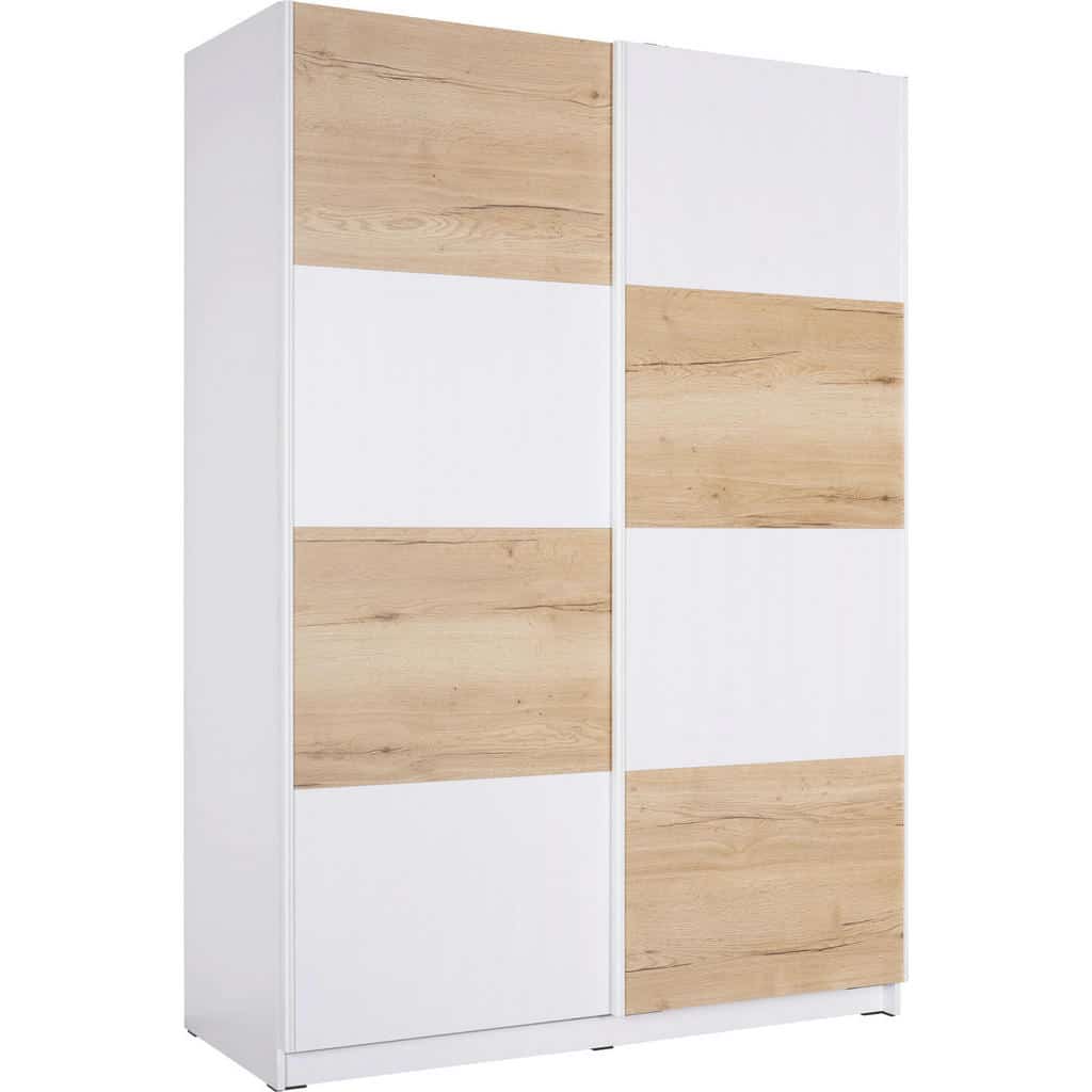 XXXLutz Skříň S Pos. Dveřmi.(Hor.ved.) Bílá Barvy Dubu Hom`in