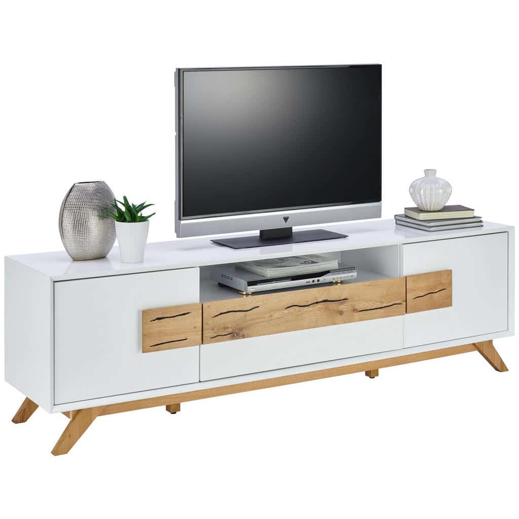 XXXLutz Tv Díl Dub Bílá Barvy Dubu Xora