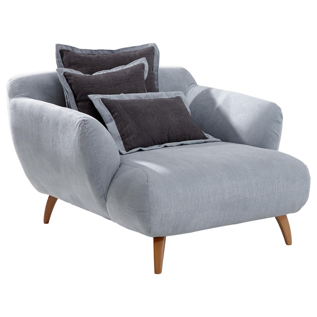 XXXLutz Velké Křeslo Textil Světle Modrá Tmavě Šedá Carryhome