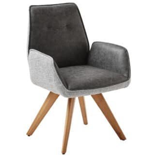 XXXLutz Židle S Područkami Šedá Venda