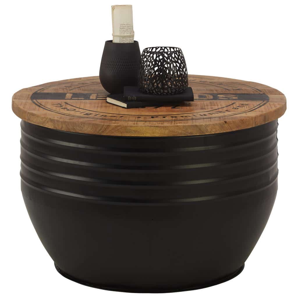 XXXLutz Konferenční Stolek Mangové Dřevo Přírodní Barvy Černá Landscape