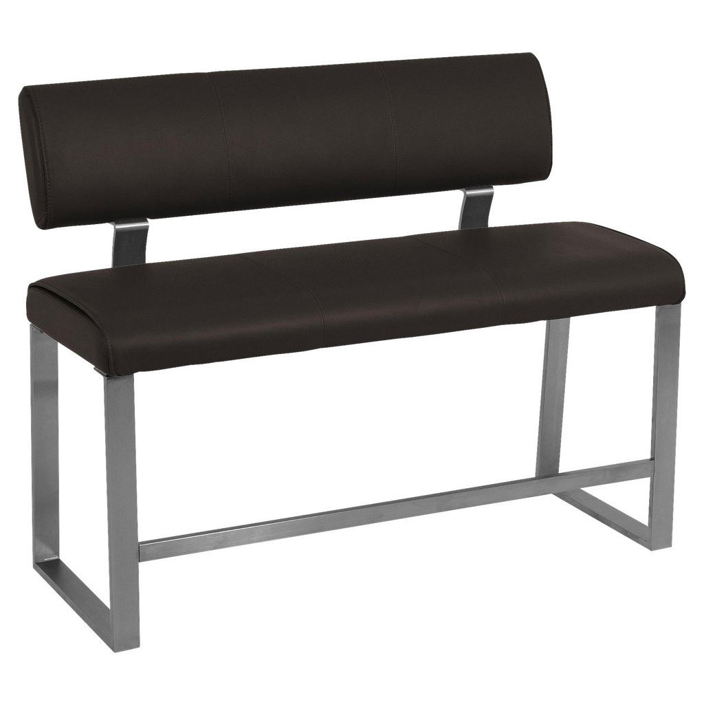 XXXLutz Sedací Lavice Hnědá Barvy Nerez Oceli Dieter Knoll