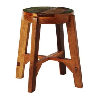 XXXLutz Taburet Starodřevo Recyklované Dřevo Hnědá Vícebarevná Landscape