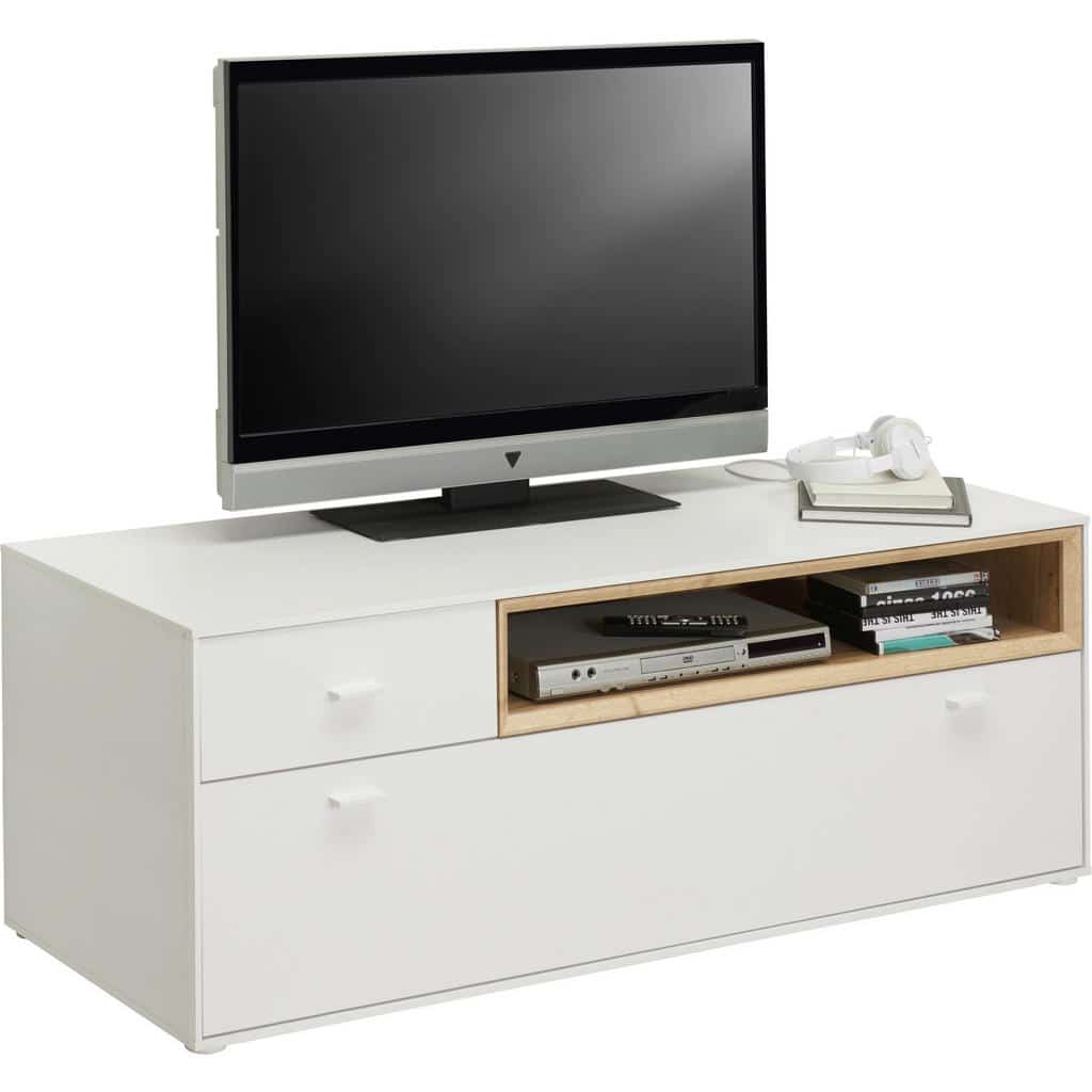 XXXLutz Tv Díl Bílá Barvy Dubu Hom`in