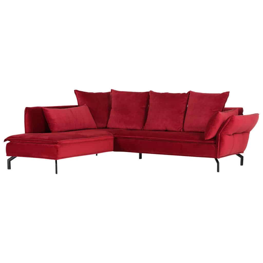 XXXLutz Sedací Souprava Textil Červená Landscape