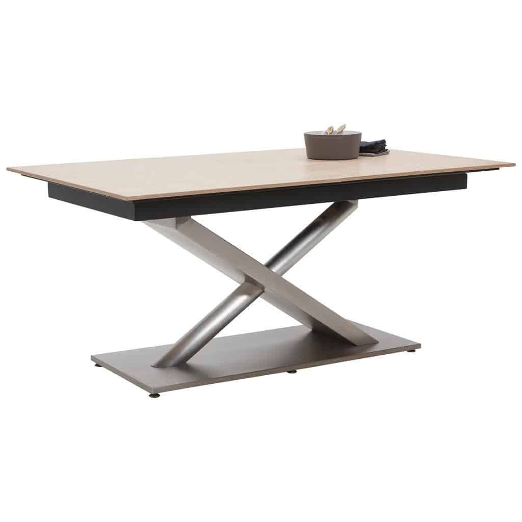 XXXLutz Jídelní Stůl Dýhované Dub Barvy Dubu Barvy Nerez Oceli Dieter Knoll