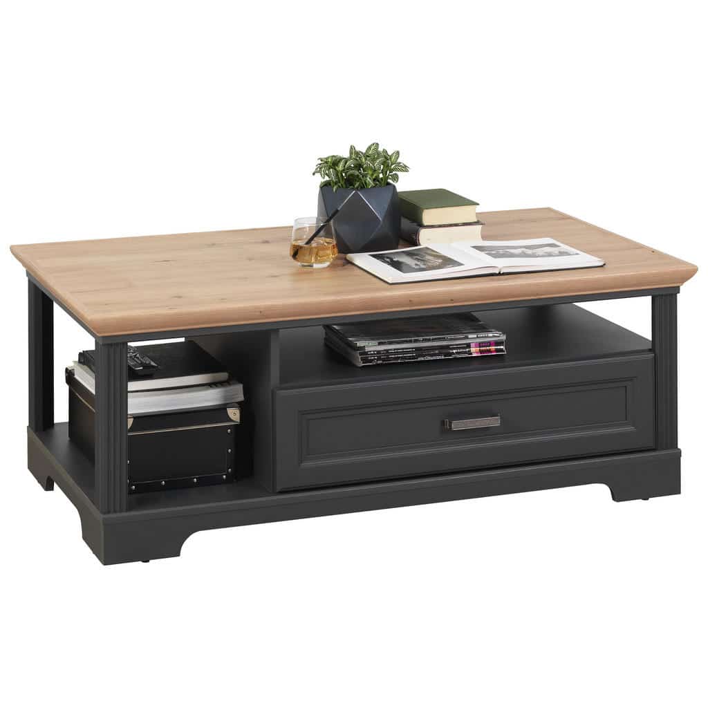 XXXLutz Konferenční Stolek Barvy Grafitu Barvy Dubu Hom`in