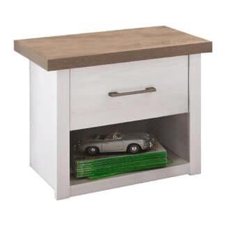 XXXLutz Noční Stolek Bílá Barvy Lanýžového Dubu Carryhome