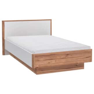 XXXLutz Postel 120/200 Cm Kompozitní Dřevo Bílá Barvy Dubu Xora