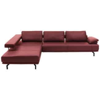 XXXLutz Sedací Souprava Kůže Vínově Červená Dieter Knoll
