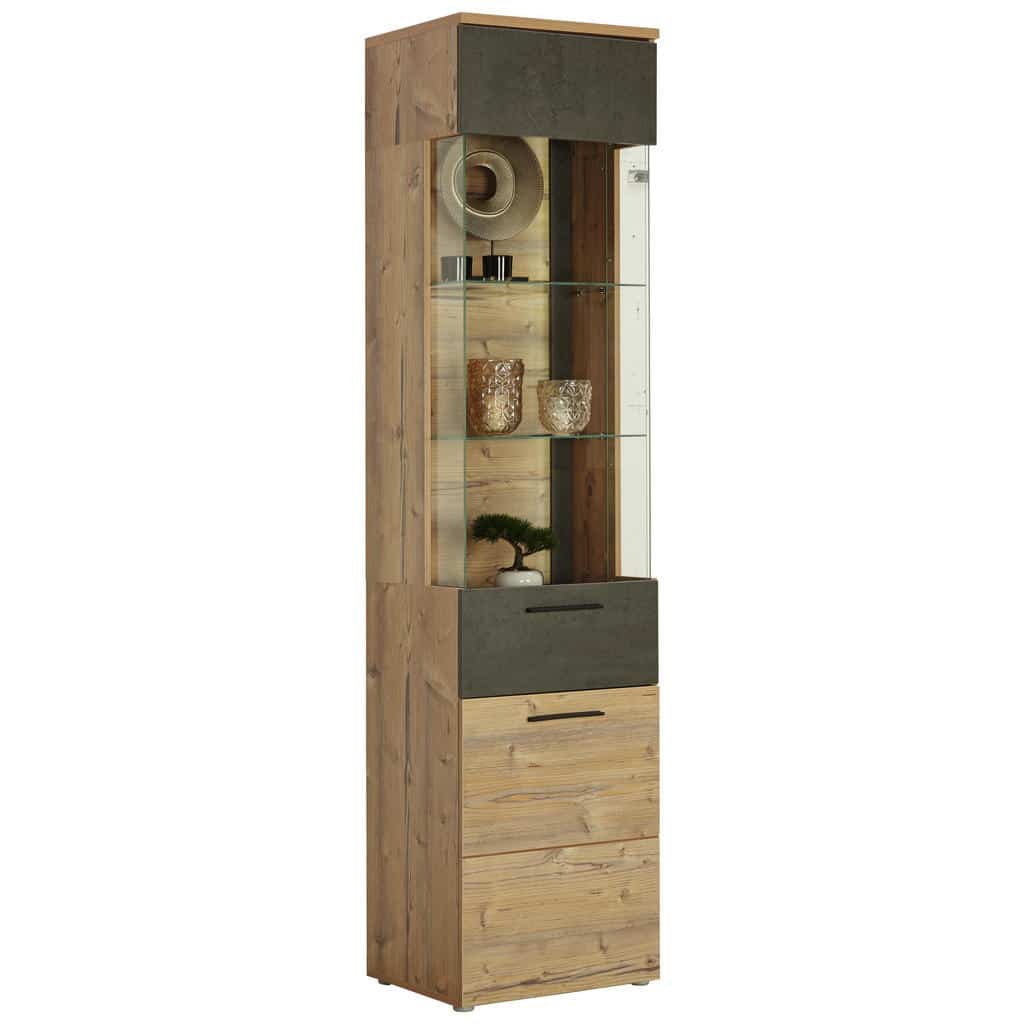 XXXLutz Vitrína Barvy Smrku Tmavě Šedá Carryhome