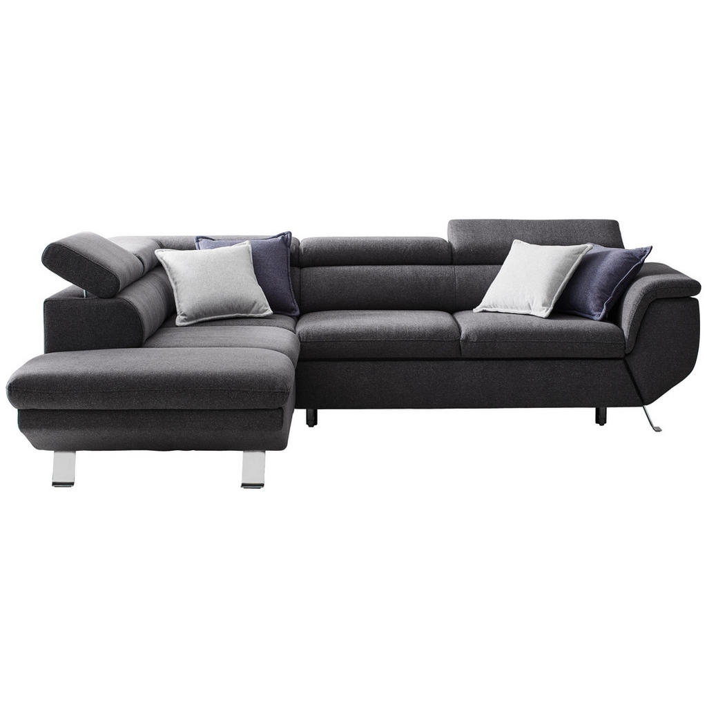 XXXLutz Sedací Souprava Textil Tmavě Šedá Welnova