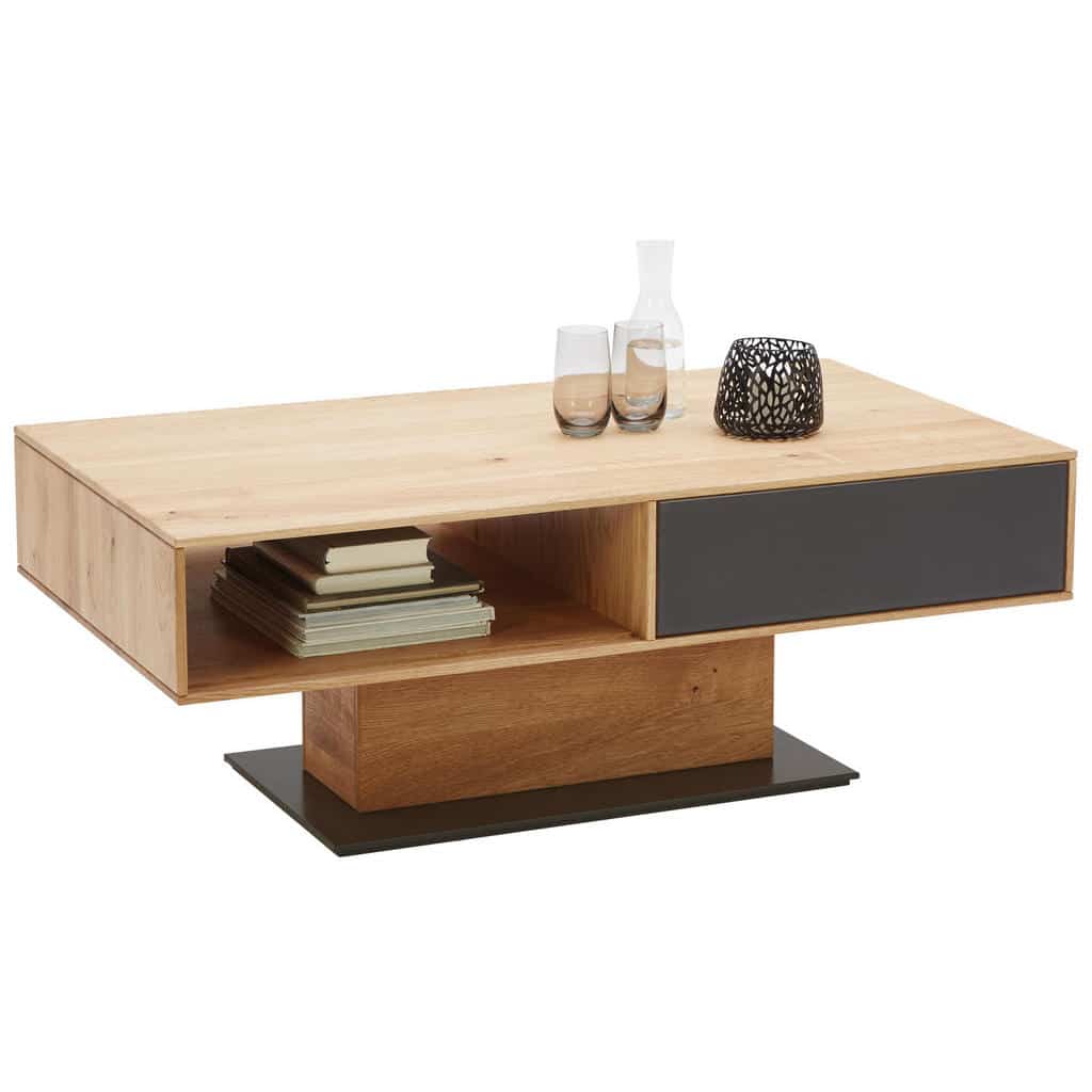 XXXLutz Konferenční Stolek Dub Antracitová Barvy Dubu Valnatura