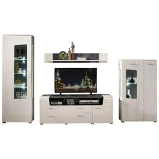 XXXLutz Obývací Stěna Šedá Bílá Xora