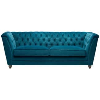 XXXLutz Pohovka Chesterfield Textil Tyrkysová Barvy Dubu Ambia Home