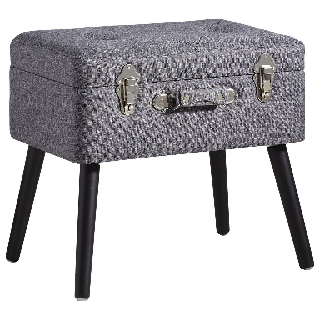 XXXLutz Taburet Borovice Antracitová Černá Xora