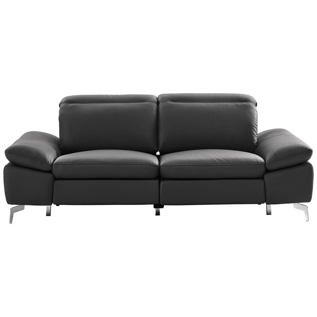 XXXLutz 25-Sedák Barvy Chromu Tmavě Šedá Kombinace Pravá Kůže/vzhled Kůže Xora