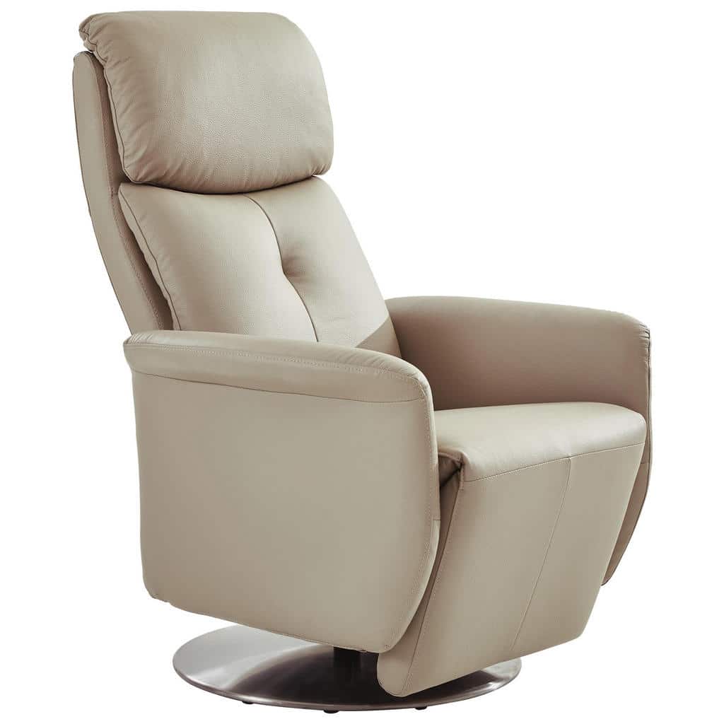 XXXLutz Relaxační Křeslo Kov Textil Kůže Jílová Barva Barvy Chromu Xora