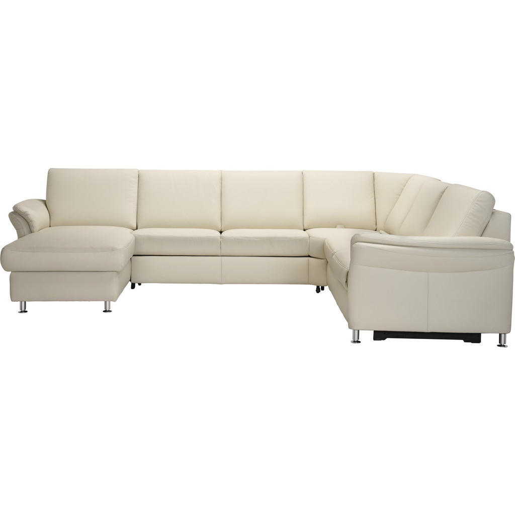 XXXLutz Sedací Souprava Kůže Světle Šedá Beldomo Premium