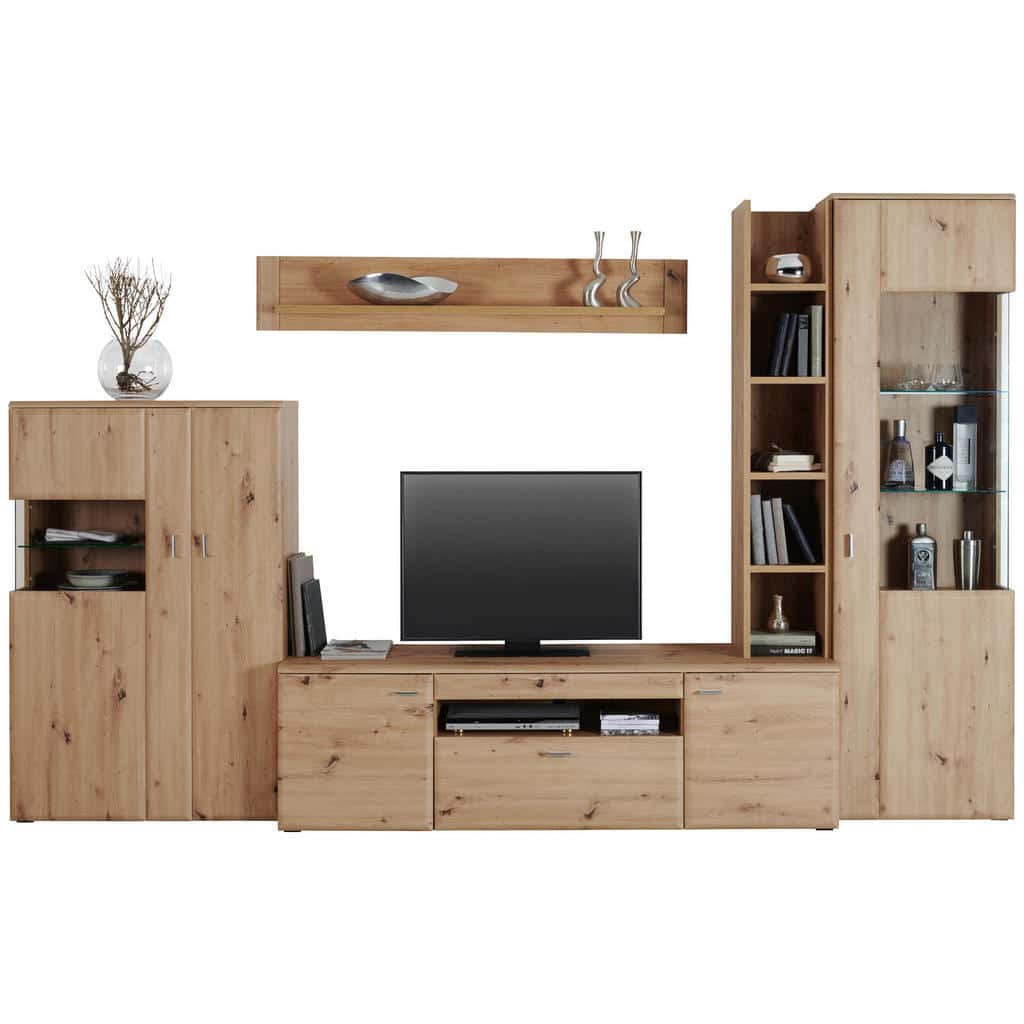 XXXLutz Obývací Stěna Barvy Dubu Cantus