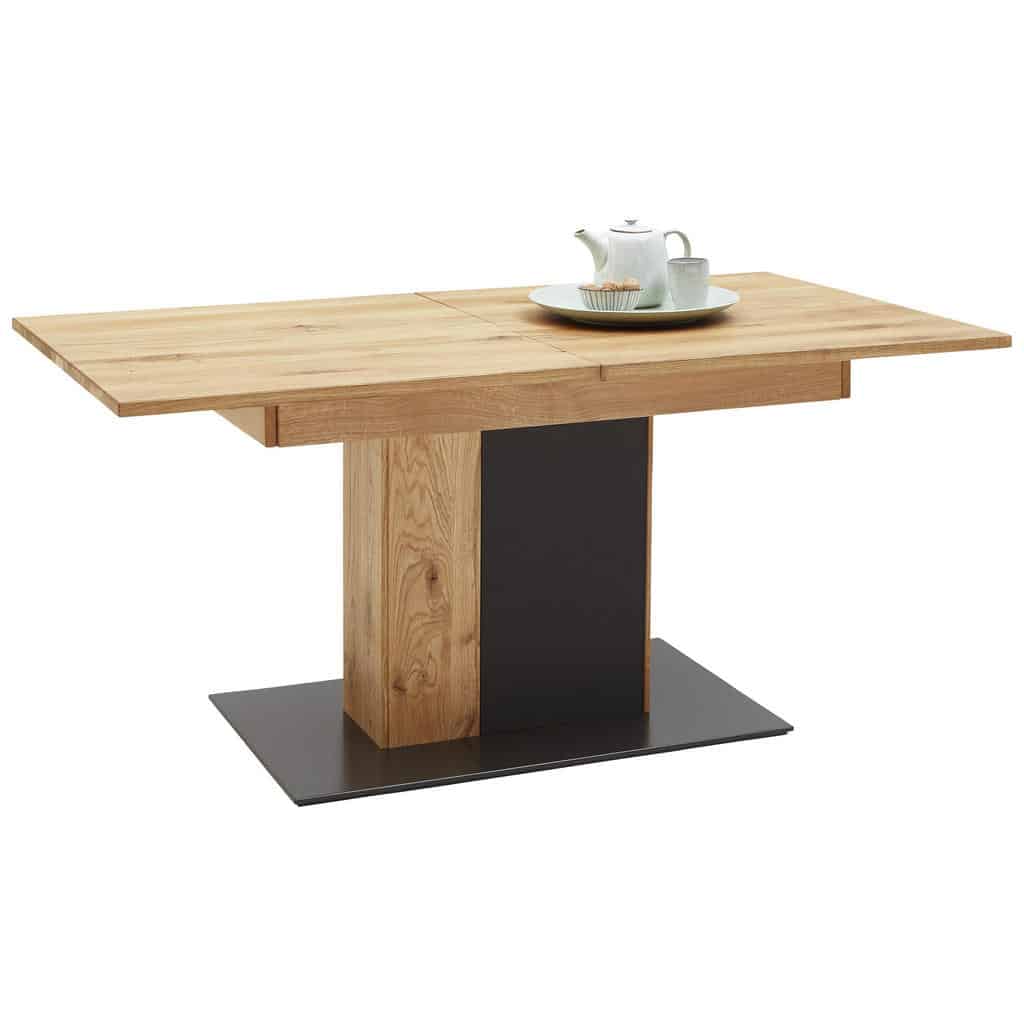 XXXLutz Jídelní Stůl Divoký Dub Antracitová Barvy Dubu Valnatura