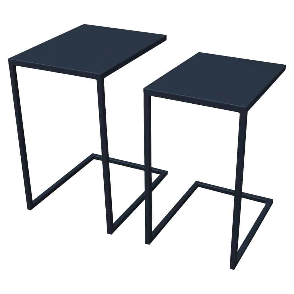 XXXLutz Sada Odkládacích Stolků Tmavě Modrá Ambia Garden