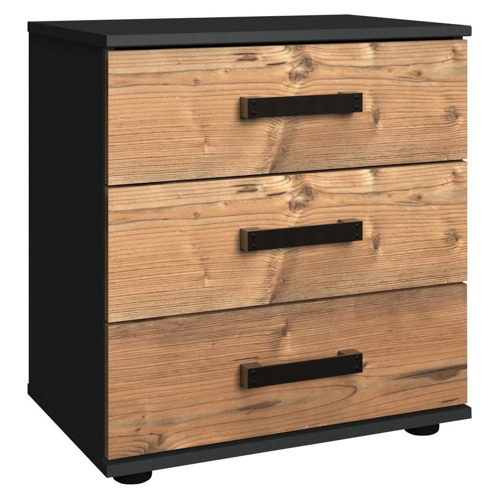 XXXLutz Noční Stolek Barvy Grafitu Barvy Smrku Ti`me