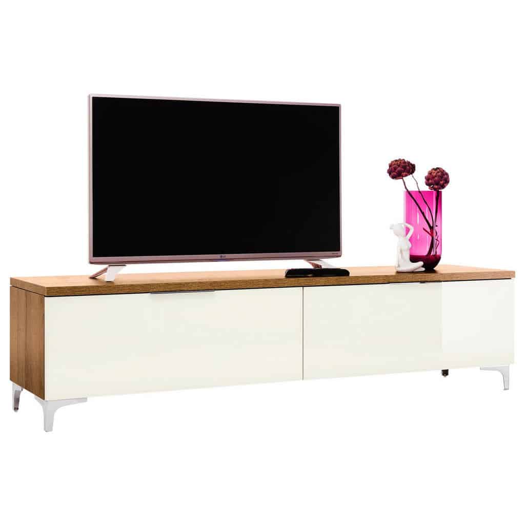 XXXLutz Nízká Komoda Bílá Barvy Dubu