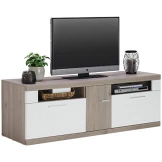 XXXLutz Komoda Lowboard Bílá Barvy Dubu Xora