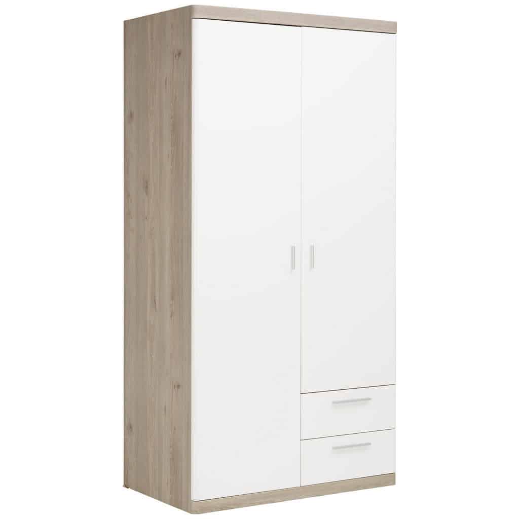 XXXLutz Skříň Šatní Bílá Barvy Dubu Xora